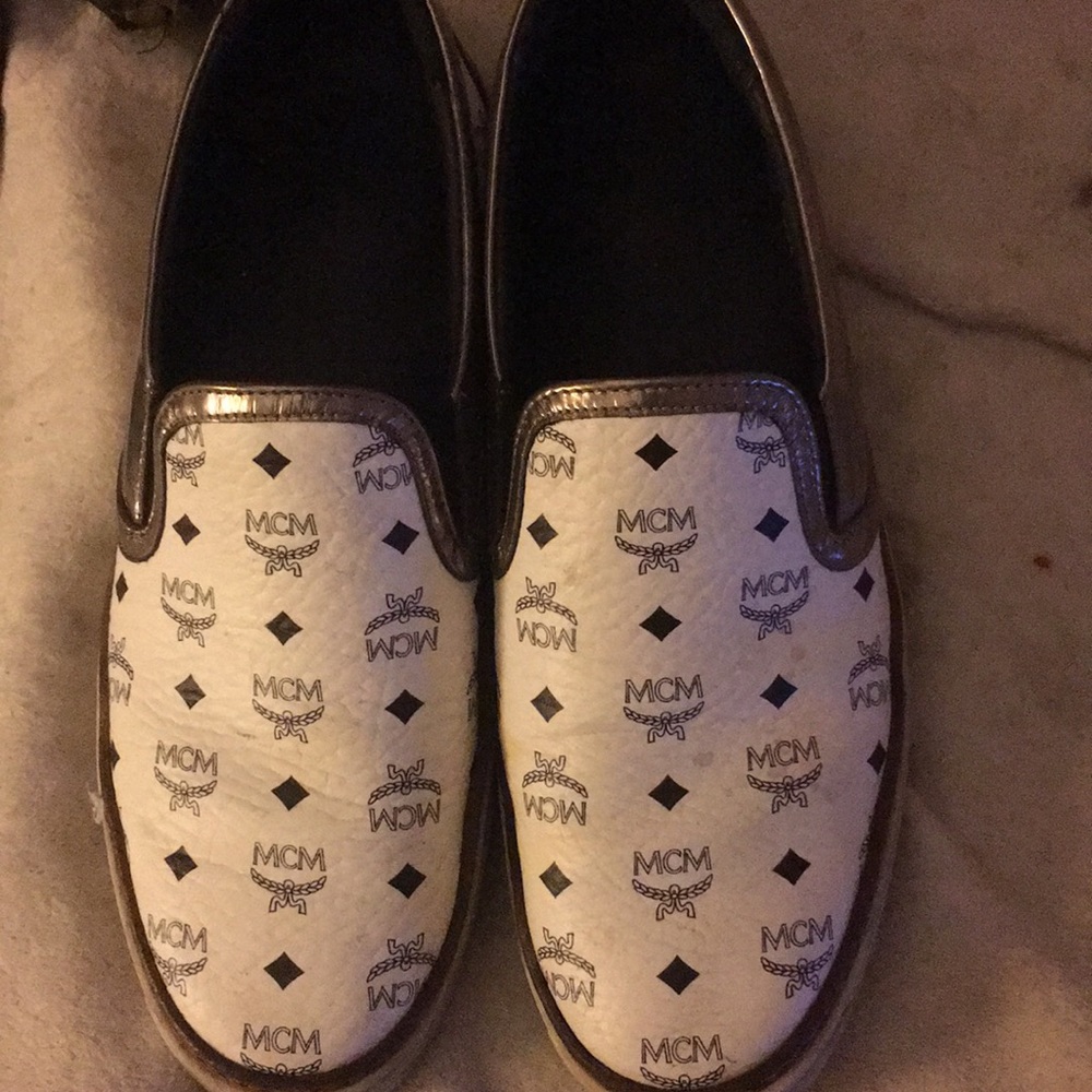 White MCM shoes